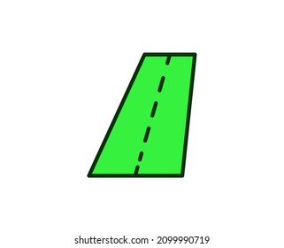Road line icon. Vector symbol in trendy flat style on white background. Commerce sing for design.