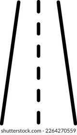 Diseño de iconos de vectores de línea de carretera
