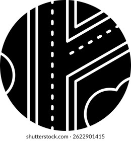 Road Line vector Icon Design
