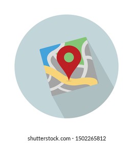 road location on the map icon - From Map, Navigation, and Location Icons set