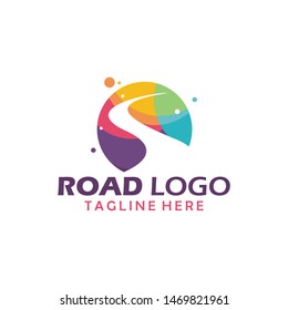 road logo concept icon vector