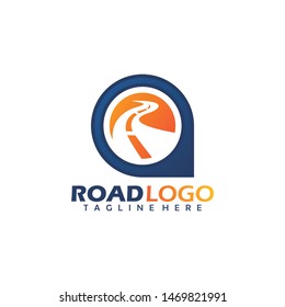 road logo concept icon vector