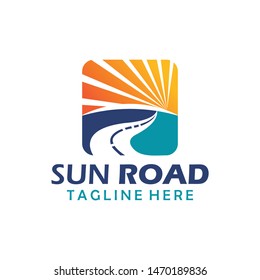 road logo concept icon vector