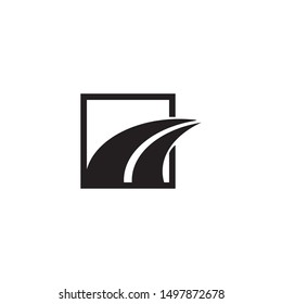 Road logo design inspiration vector template