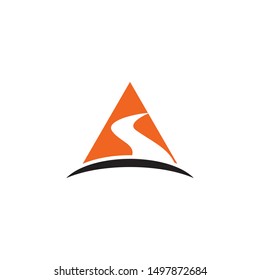 Road logo design inspiration vector template