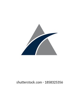 Símbolo vectorial de diseño de logotipo de carretera