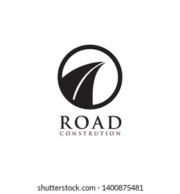 Road logo design vector template