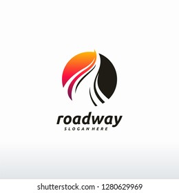Road Logo designs template, Iconic Roadway logo concept symbol