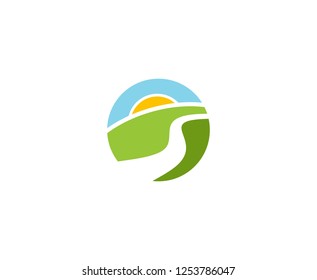 Road logo icon 