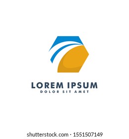 Road logo icon design vector illustration