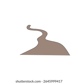 road logo icon illustration flat