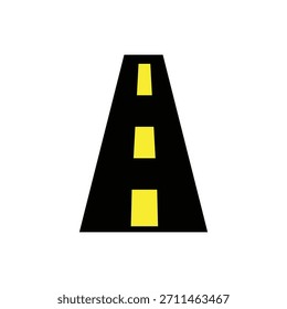carretera   Ilustración de icono de logotipo plana