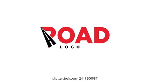 Road logo, street logo design, logo template