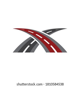 Straßenlogo und Symbolvorlage