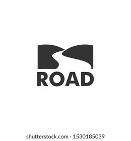 road logo template, river design creative idea