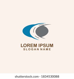 Road logo template simple creative design vector. street business symbol