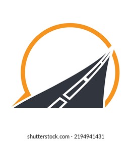 Road logo template vector icon design