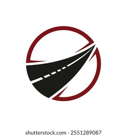 road logo vector icon design illustration template