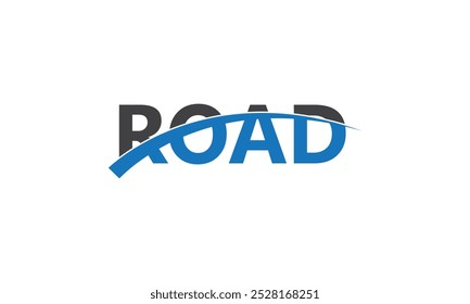 road logo vector template, road typography  logo design