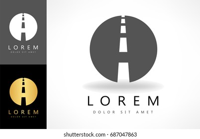 Road Logo Vector Track Design