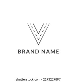 road, logo, v,v road logo, logotype, abstract, font, text, traffic, letter, concept, way, pathway, travel, background, icon, vector, business, design, isolated, illustration, white, alphabet, template