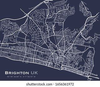 Hoja de ruta de Brighton, Brighton & Hove, Inglaterra, Reino Unido