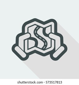 Road map icon