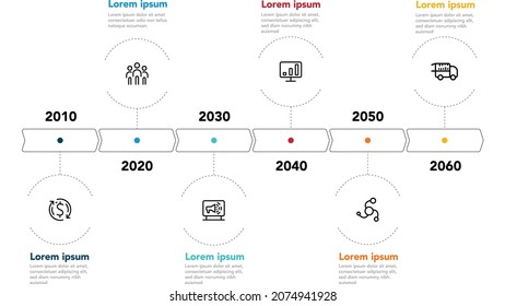 road map Infographic design template with place for your data. Vector illustration.
