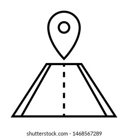 road map placeholder navigation icon vector