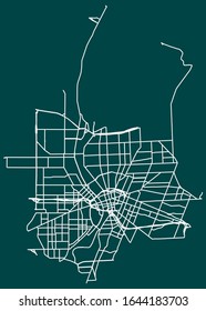 Road map of Rochester, New York, United States