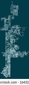 Road Map Of Scottsdale, Arizona, United States