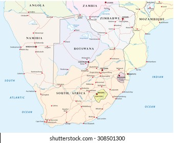 1,334 Road map of south africa Images, Stock Photos & Vectors ...