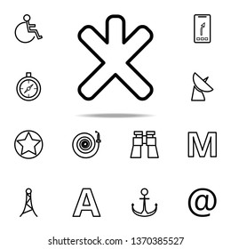 road mark icon. Navigation icons universal set for web and mobile