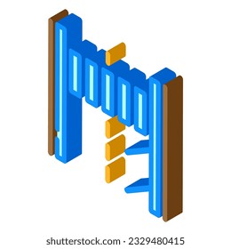 vectores de iconos isométricos de marcación de carreteras. señal de señalización de ruta de ingeniero civil. ilustración de símbolo aislado