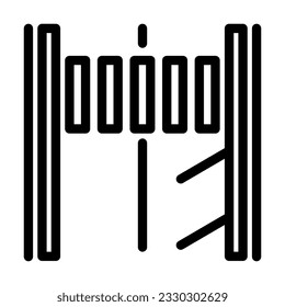 road marking civil engineer line icon vector. road marking civil engineer sign. isolated contour symbol black illustration