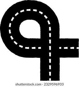 
Road marking design element decoration.
