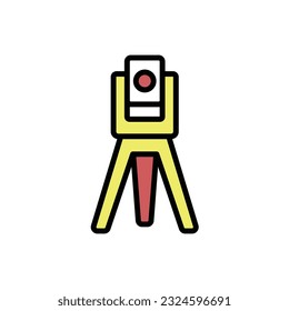 Road Measuring Icon Vector Illustration