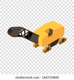 Road milling machine icon. Isometric illustration of road milling machine vector icon for web
