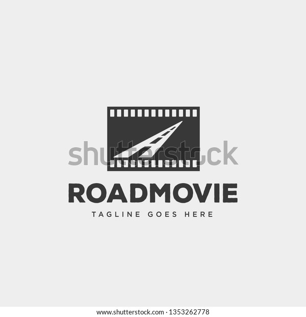 road movie or cinema negative logo\
template vector illustration icon element\
isolated