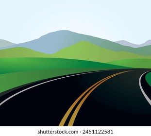 Road to the nature background