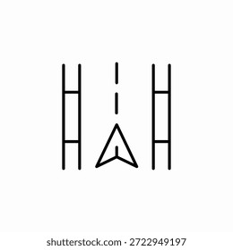 road navigation arrow icon sign vector