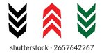 Road navigation arrows. road caution, military, navigation sign. Driving direction mark. halftone arrow icons, effect, pointer, speed direction, 