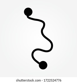 road navigation icon vector illustration