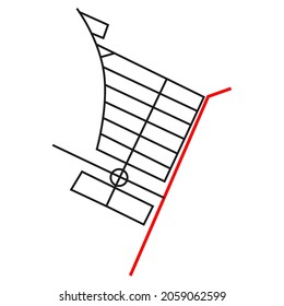 road network image map design for residential areas and settlements