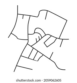 road network image map design for residential areas and settlements