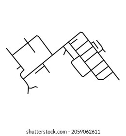 road network image map design for residential areas and settlements