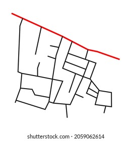 road network image map design for residential areas and settlements