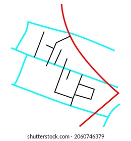road network map design watershed residential area