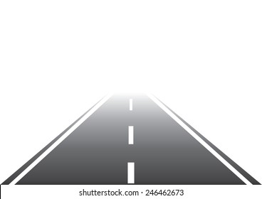 Road to Nowhere. Vector