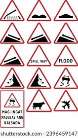 Road obstacle signs, Road signs in the Philippines, Regulatory signs indicate the application of legal or statutory requirements.